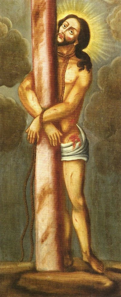 Christ tied to the column by Jesuino do Monte Carmelo